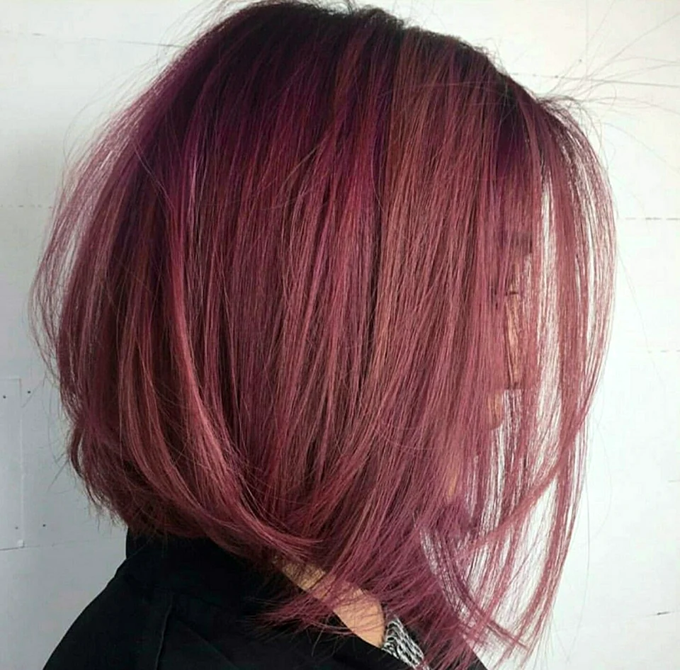 Wine Pink hair Color