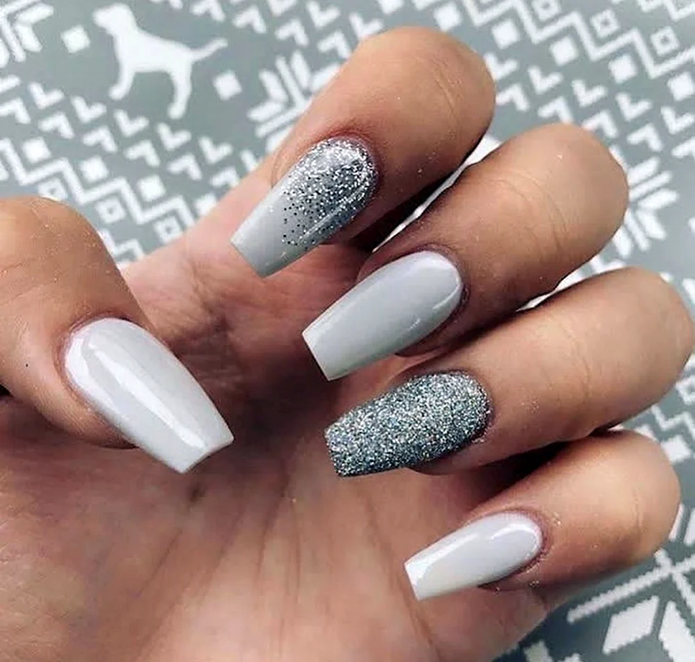 Winter Coffin Nails