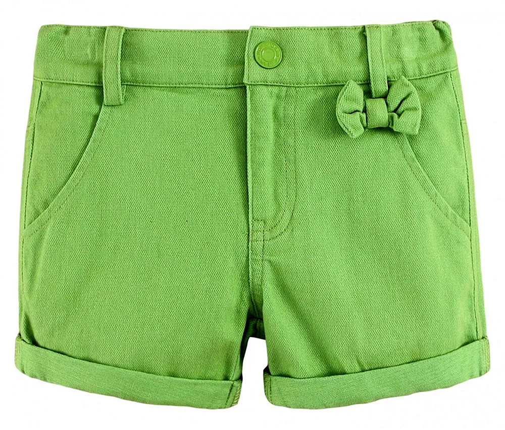 Зеленые шорты женские