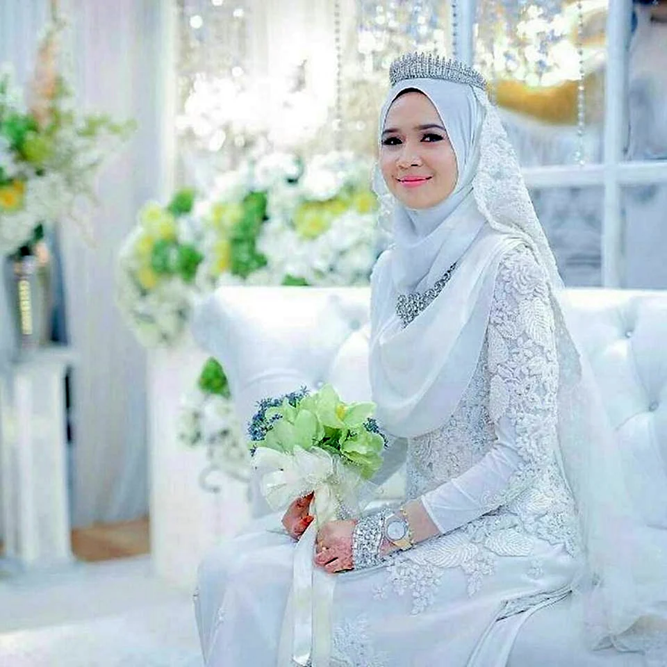 Платье для венчания хиджаб