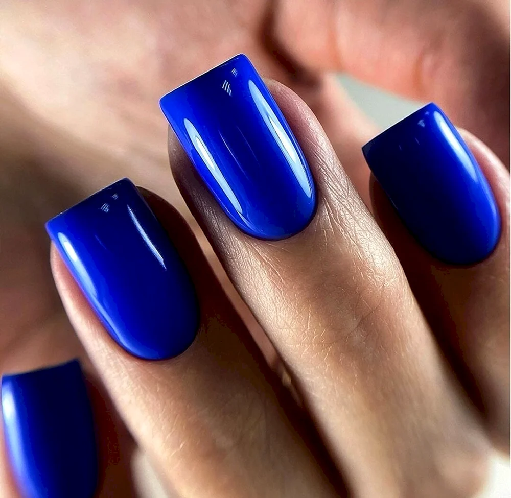 Синие ногти