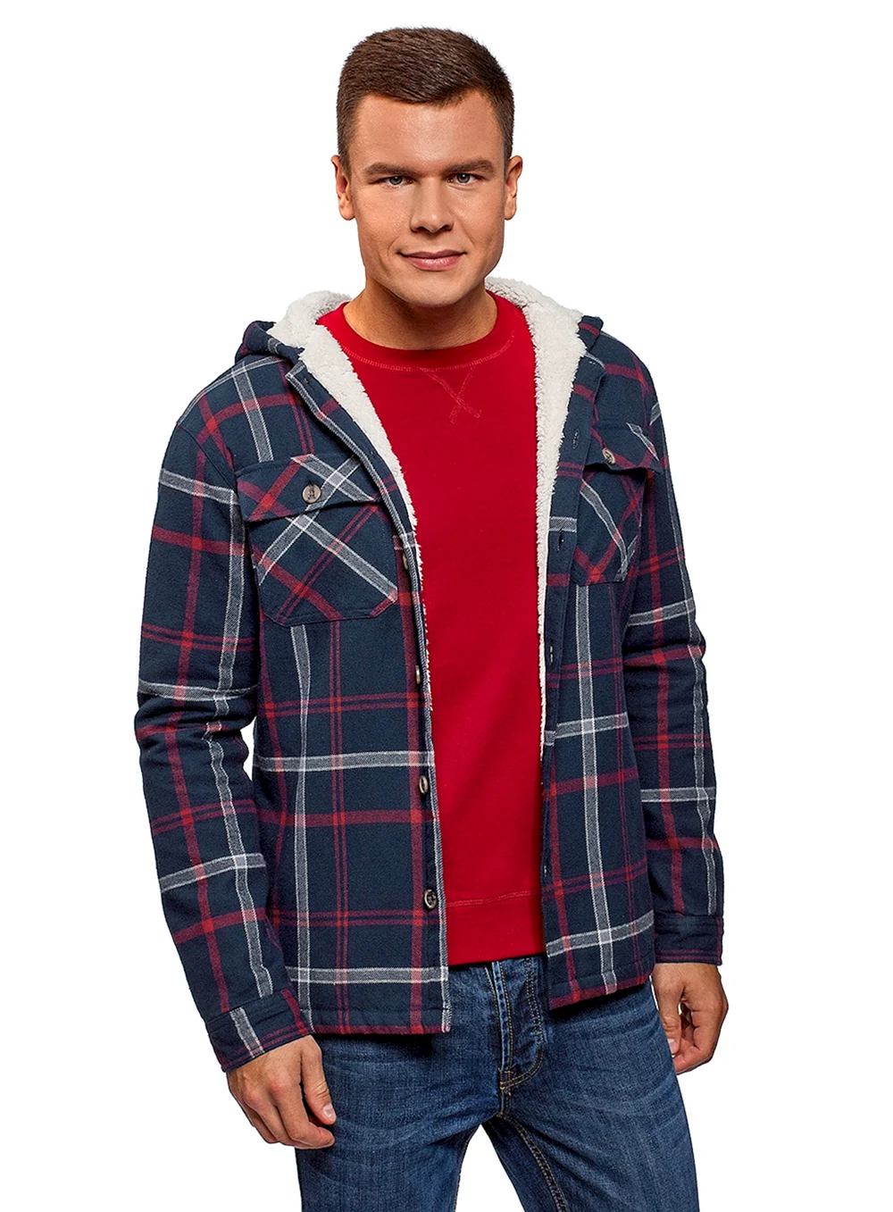 Утепленная мужская куртка рубашка Оджи