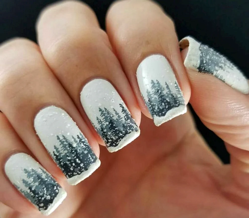 Зимние ногти
